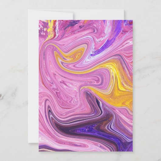 Moderne minimale kleurrijke Abstracte weduwschap Kaart (Achterkant)