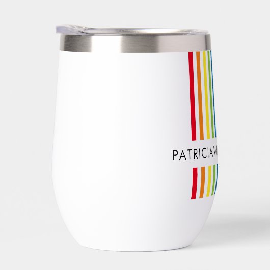 MODERNE MINIMALE kleurrijke eenvoudige regenboogtr (Rechts)