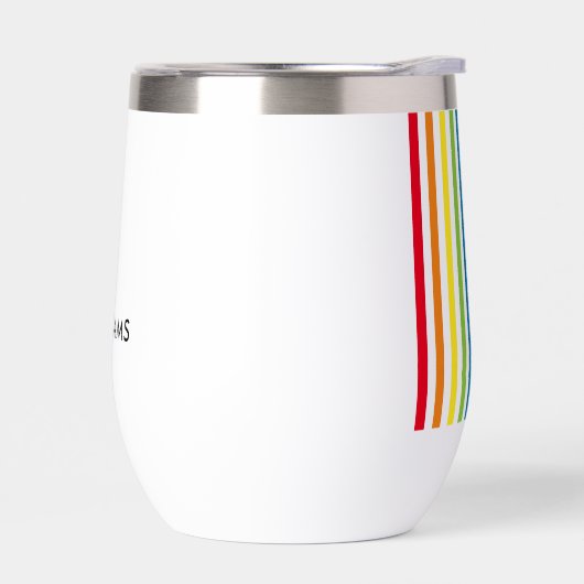 MODERNE MINIMALE kleurrijke eenvoudige regenboogtr (Links)