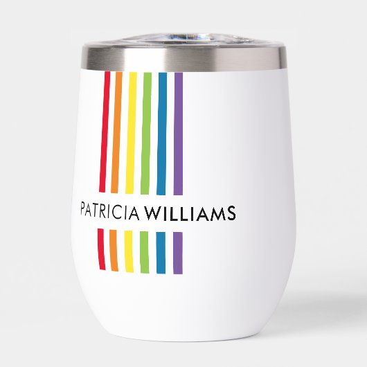 MODERNE MINIMALE kleurrijke eenvoudige regenboogtr (Voorkant)