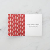 Moderne minimale kleurrijke familie kerstfoto feestdagen kaart (Binnen)