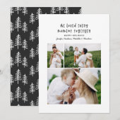 Moderne minimale kleurrijke familie kerstfoto feestdagenkaart (Voorkant / Achterkant)