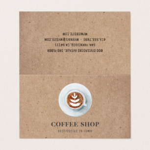 Moderne minimale koffiewinkel Professional  Visitekaartje