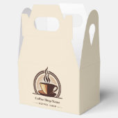 Moderne minimale koffiezaak professionele winkel bedankdoosjes (Geopend)