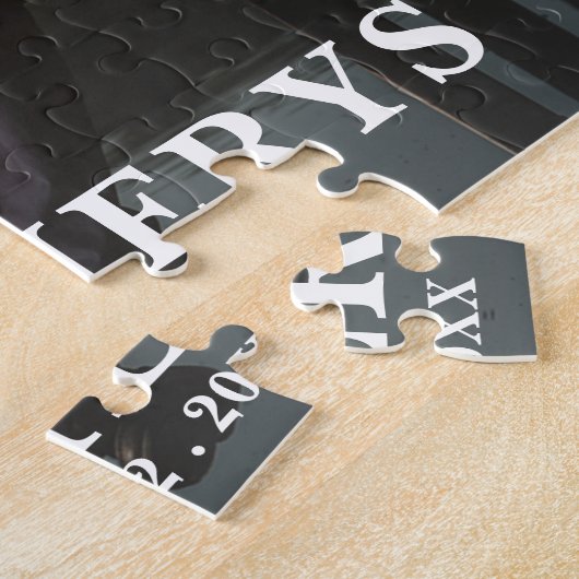 Moderne minimale koppel foto legpuzzel (Zijkant)