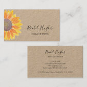 Moderne, minimale kraftpapierfreelance schrijver visitekaartje (Voorkant / Achterkant)