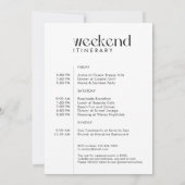 Moderne minimale "Last Fling" vrijgezellenfoto Kaart (Achterkant)