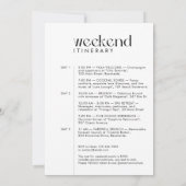 Moderne minimale "Last Fling" vrijgezellenfoto Kaart (Achterkant)