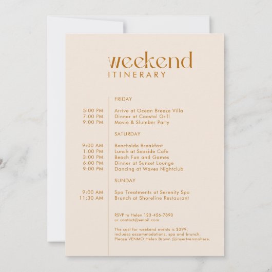 Moderne minimale "Last Fling" vrijgezellenfoto Kaart (Achterkant)