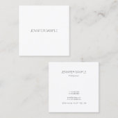 Moderne, minimale legante Sjabloon, geavanceerd Vierkante Visitekaartje (Voorkant / Achterkant)