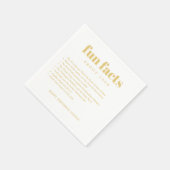 Moderne minimale leuke weetjes Verjaardag Servet (Hoek)