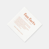 Moderne minimale leuke weetjes Verjaardag Servet (Hoek)