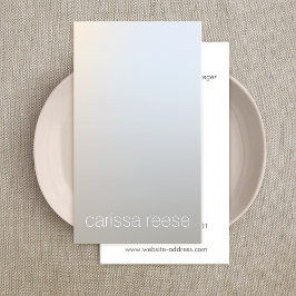 Moderne, minimale lichtzuchtige zilver Professiona Visitekaartje