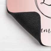 Moderne, minimale Logo met goudgradiënt voor meisj Muismat (Hoek)