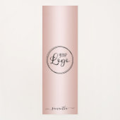 Moderne, minimale Logo met goudgradiënt voor meisj Yogamat (Voorkant)