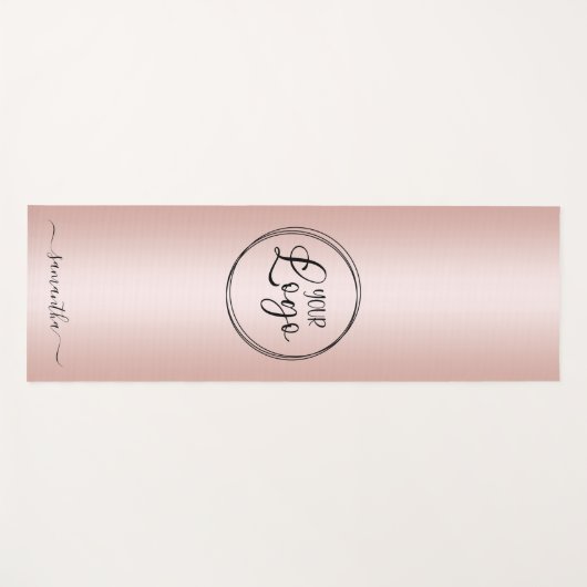 Moderne, minimale Logo met goudgradiënt voor meisj Yogamat (Voorkant (horizontaal))