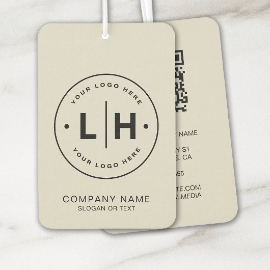 Moderne minimale Logo QR Luchtverfrisser