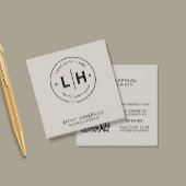 Moderne minimale Logo QR Vierkante Visitekaartje