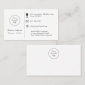 Moderne minimale Logo toevoegen Visitekaartje (Voorkant / Achterkant)