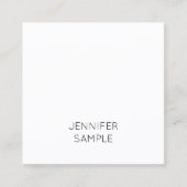 Moderne, minimale luxe Sjabloon luxe Vierkante Visitekaartje (Voorkant)