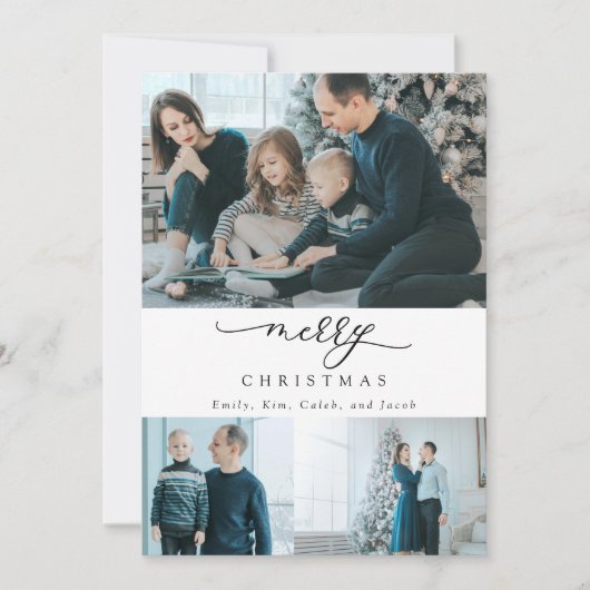 Moderne Minimale Manuscript 3 de Foto van de Kerst (Voorkant)