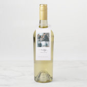 Moderne Minimale Manuscript 3 de Foto van de Kerst Flessenhanger (Op fles)