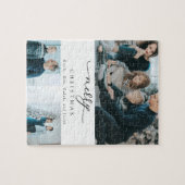 Moderne Minimale Manuscript 3 de Foto van de Kerst Legpuzzel (Horizontaal)