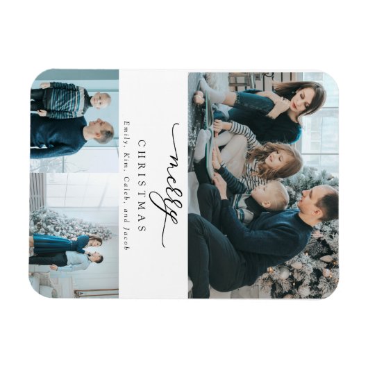 Moderne Minimale Manuscript 3 de Foto van de Kerst Magneet (Horizontaal)