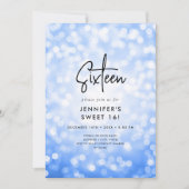 Moderne minimale marine blauwe lichten foto Sweet  Kaart (Voorkant)