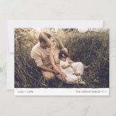 Moderne minimale markeerteken LOVE Black Holiday K Feestdagenkaart (Voorkant)