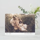 Moderne minimale markeerteken LOVE Black Holiday K Feestdagenkaart (Staand voorkant)