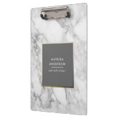 Moderne minimale marmer en goudgeometrische vormge klembord (Links)