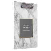 Moderne minimale marmer en goudgeometrische vormge klembord (Rechts)