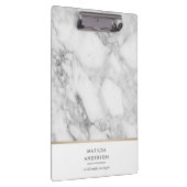 Moderne minimale marmer en goudgeometrische vormge klembord (Rechts)