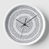 Moderne minimale meetkundige cirkel wit grijs (Voorkant)