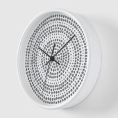 Moderne minimale meetkundige cirkel wit grijs (Hoek)