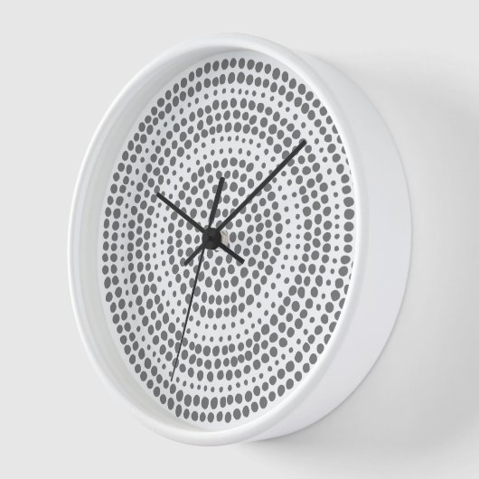 Moderne minimale meetkundige cirkel wit grijs (Hoek)