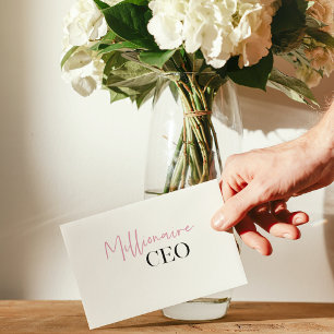 Moderne minimale militaire CEO   Roze en zwart