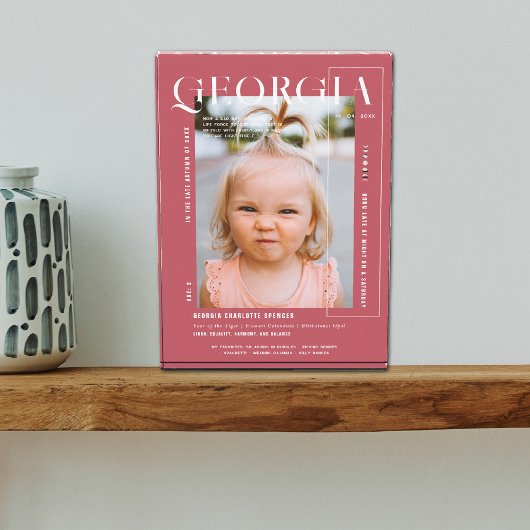 Moderne minimale momentopname | Elk jaar verjaarda Fotoblokken