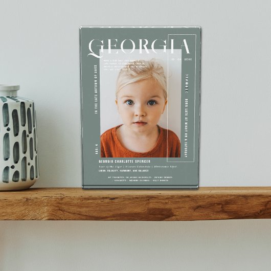 Moderne minimale momentopname | Elk jaar verjaarda Fotoblokken