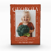 Moderne minimale momentopname | Elk jaar verjaarda Fotoblokken (Voorkant)