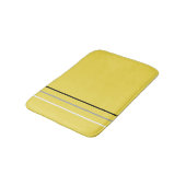 Moderne, minimale monochrome lijnen geel badmat (Gekanteld)