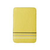 Moderne, minimale monochrome lijnen geel badmat (Voorkant Verticaal)