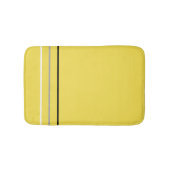 Moderne, minimale monochrome lijnen geel badmat (Voorkant)