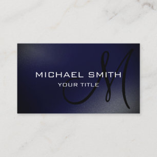 Moderne minimale monogram eenvoudig Visitekaartje