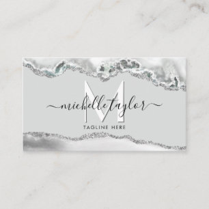 Moderne minimale monogram Eenvoudige QR CODE Busin Visitekaartje