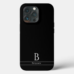 Moderne minimale monogram Hoesje-Mate iPhone Case