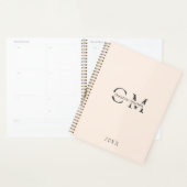 Moderne minimale monogram initialen Planner (Display)