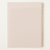 Moderne minimale monogram initialen Planner (Achterkant)