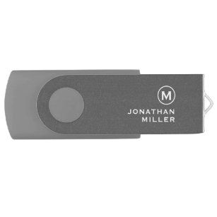 Moderne minimale monogram USB stick